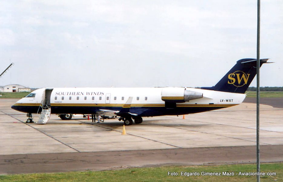 Southern Winds – CRJ200 LV-WXT en el aeropuerto de Resistencia