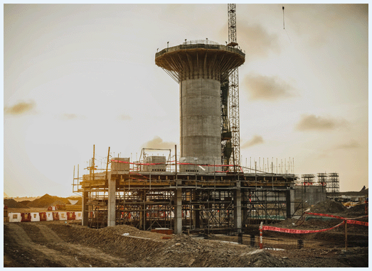 Obras en el aeropuerto de Lima: avanza la segunda torre de control