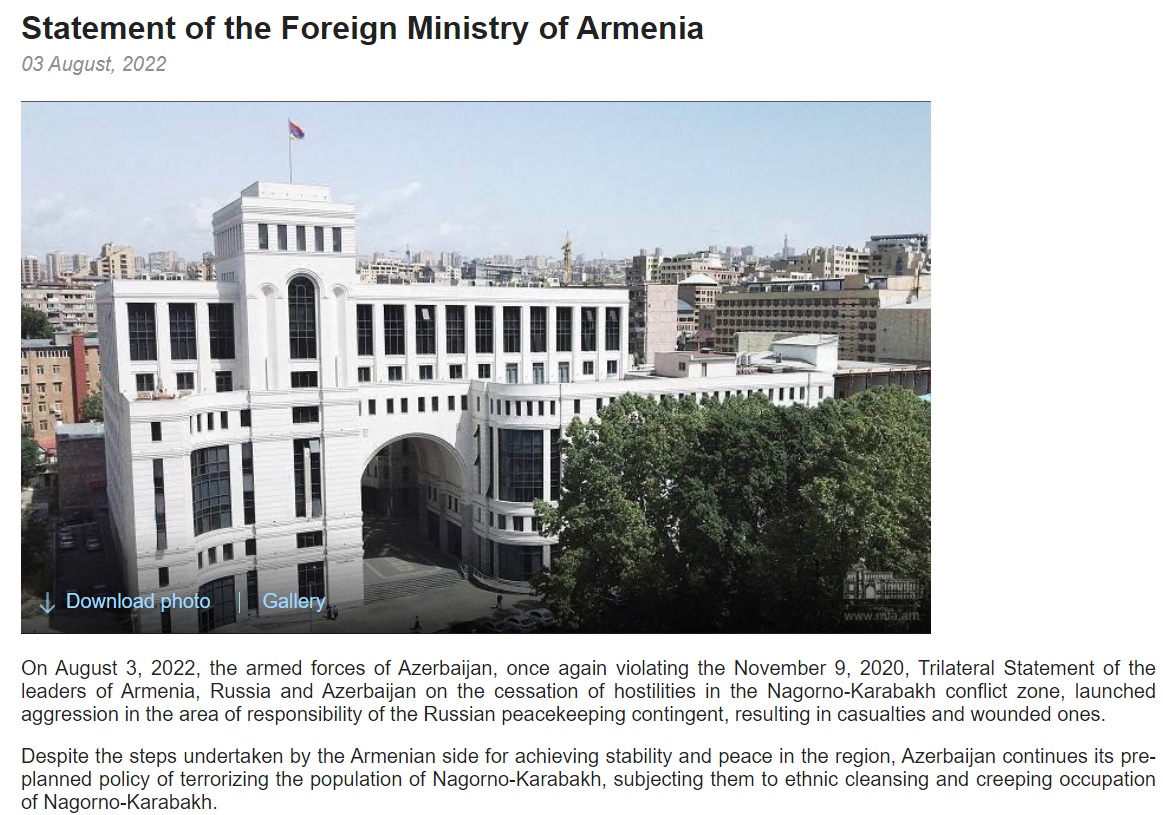 Armenia Statement