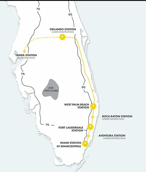 brightline recorrido florida