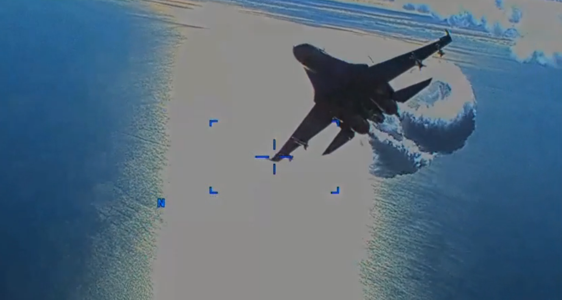 El video del derribo del drone de Estados Unidos por un caza Su-27 ruso, finalmente liberado