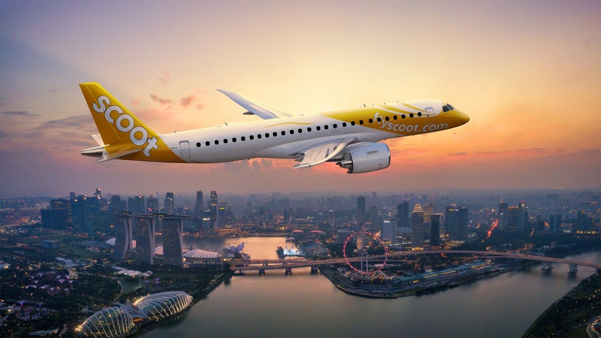 Scoot to add nine Embraer E190-E2s from Azorra – Aviacionline