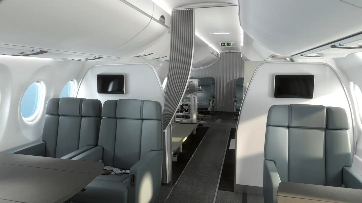 Airbus A220 ACJ.