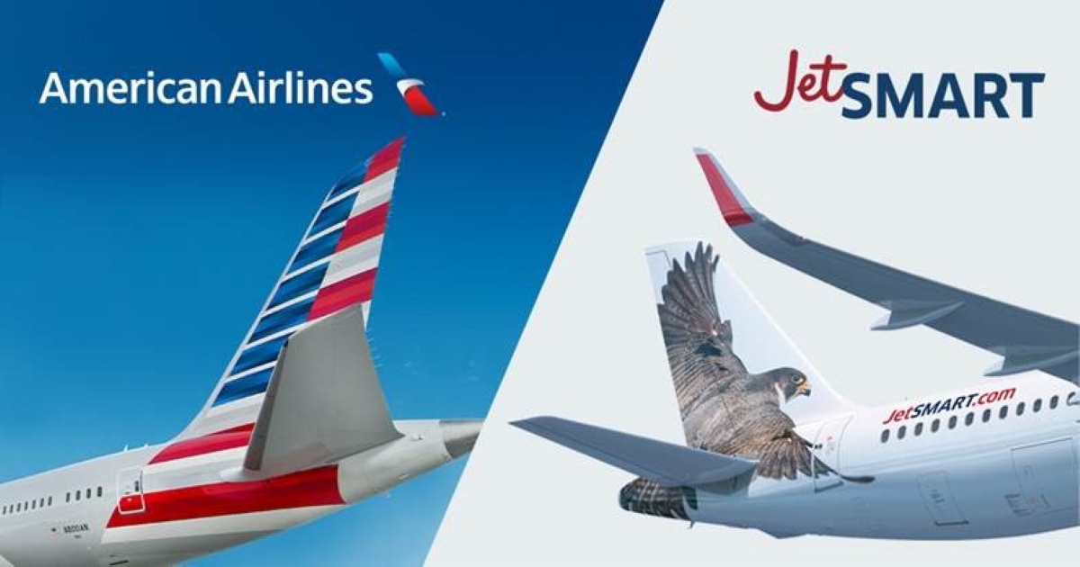 JetSMART y American Airlines ya venden pasajes en código compartido en Chile y se preparan para Perú