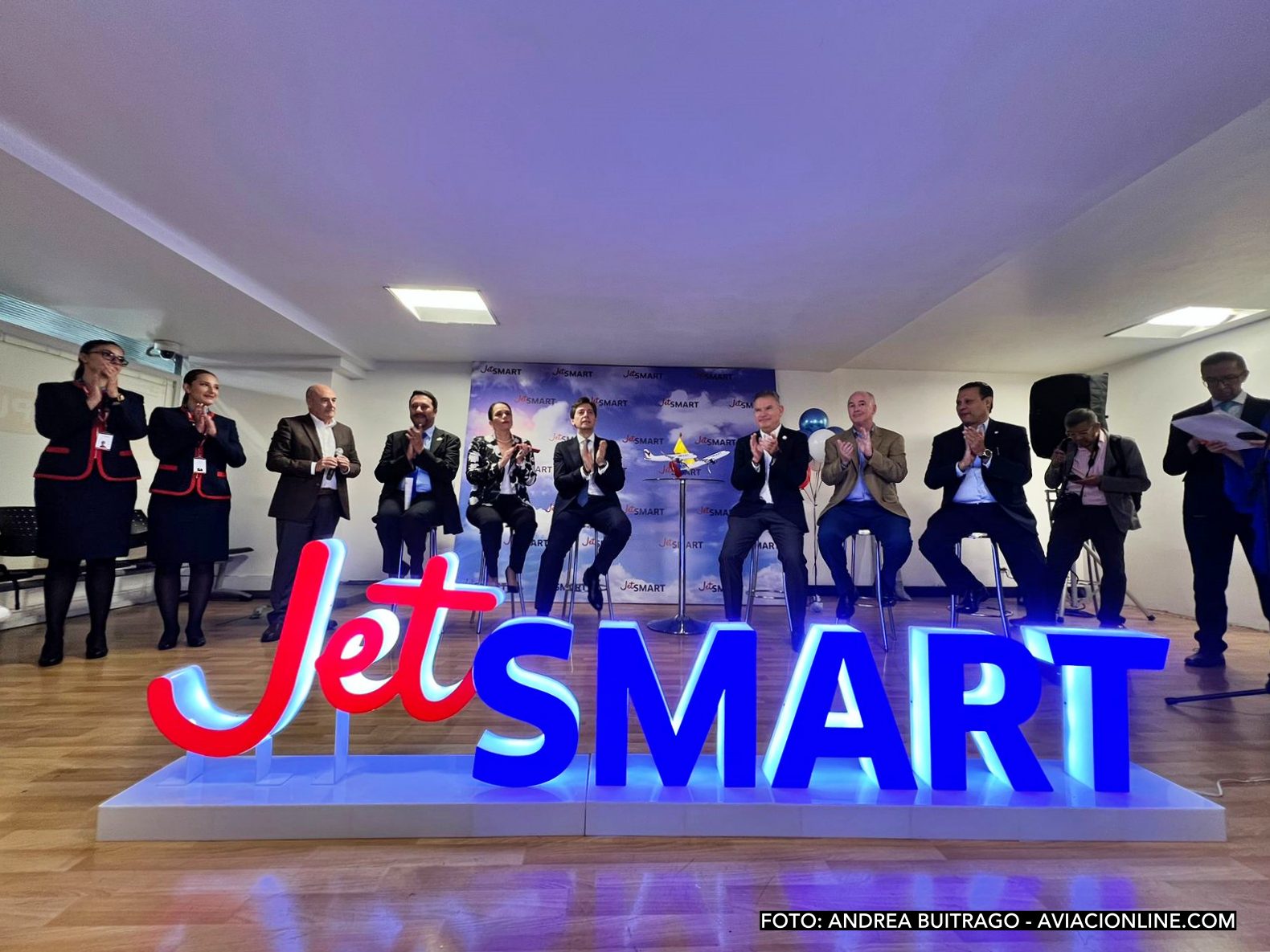 Acto oficial previo al vuelo inaugural de JetSMART Colombia - 14MAR2024