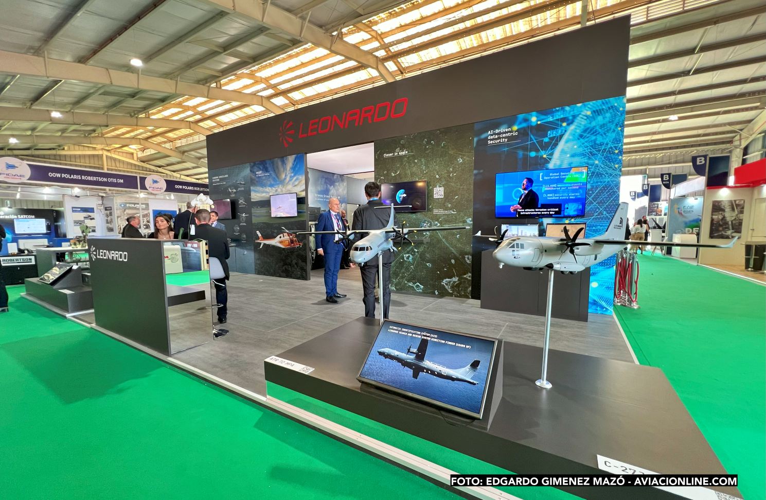 Leonardo stand FIDAE 2024