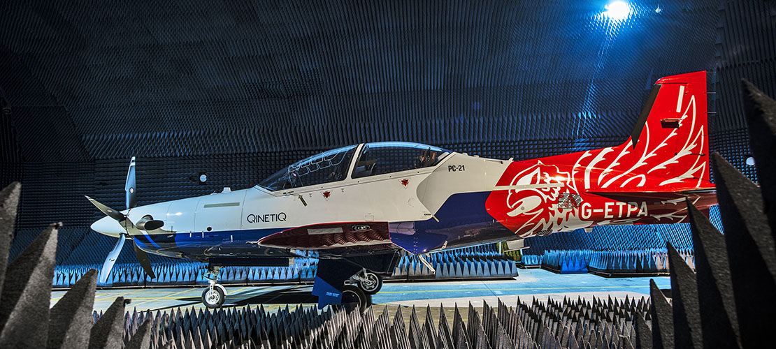 anechoic chamber silent hangar QinetiQ