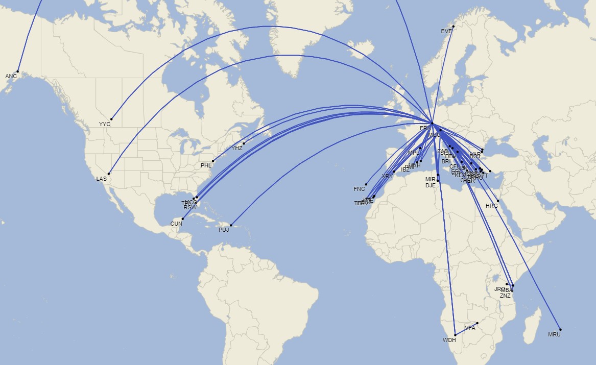 Discover Airlines Network - August 2024