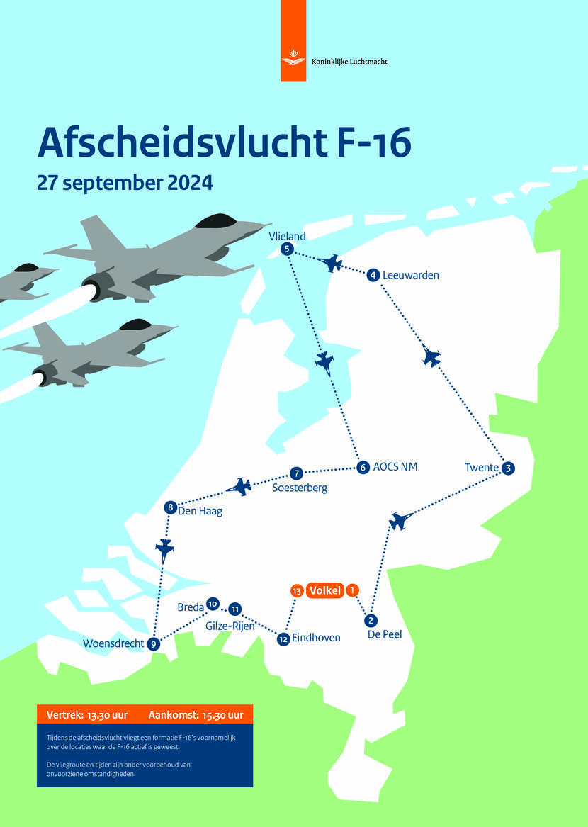 Royal Netherlands Air Force F-16 farewell tour. 