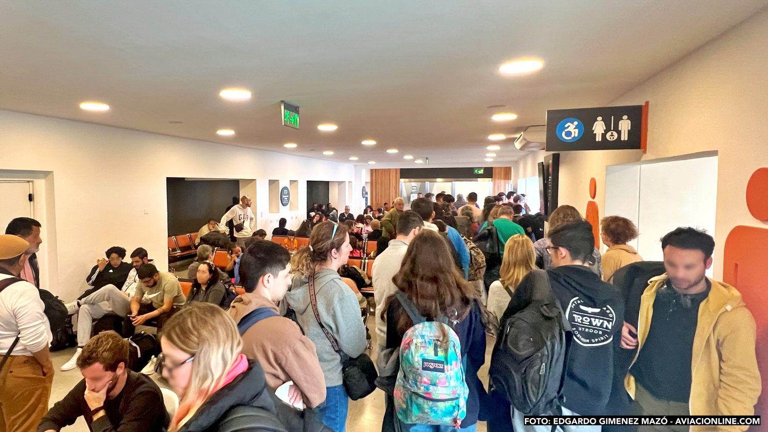 Sala de preembarque del aeropuerto de Puerto Madryn