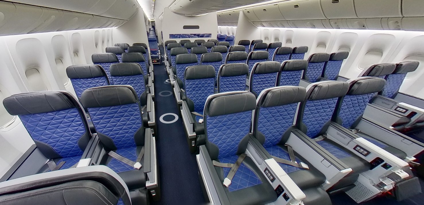 Cabina Premium Economy - Boeing 777-200ER - Gridiron Air