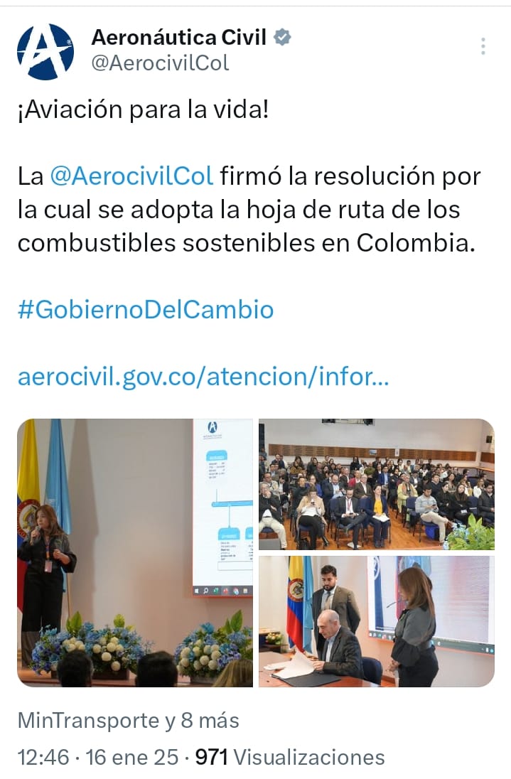 aeronáutica civil de Colombia X