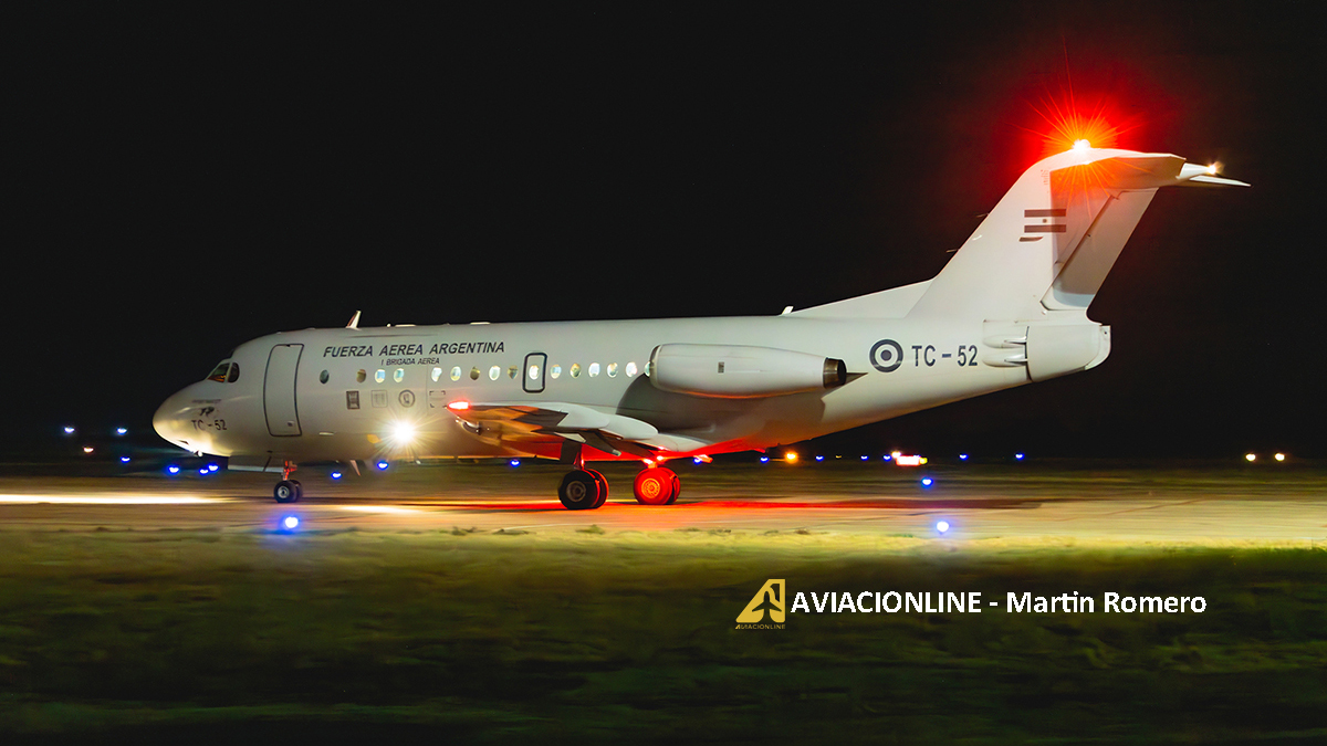 Fokker F-28 Fuerza Aérea Argentina TC-52