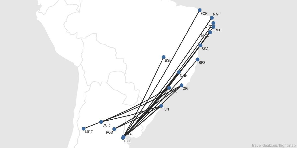 Doce destinos en Buenos Aires desde Brasil con GOL