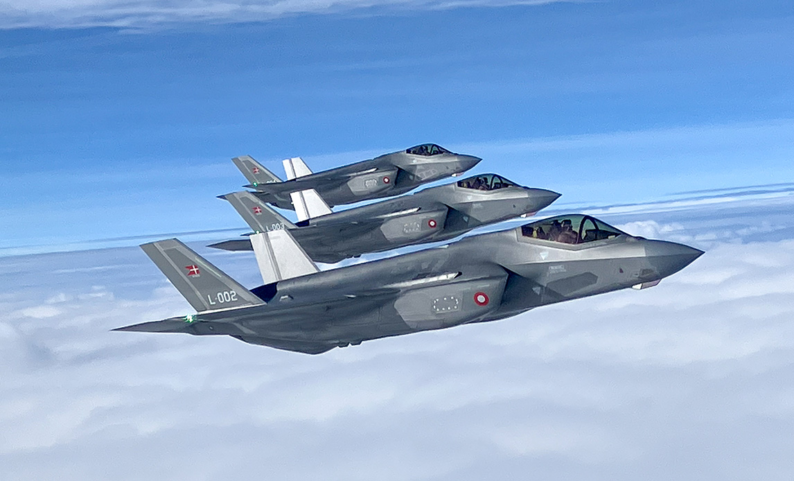 tres nuevos F-35 para Dinamarca