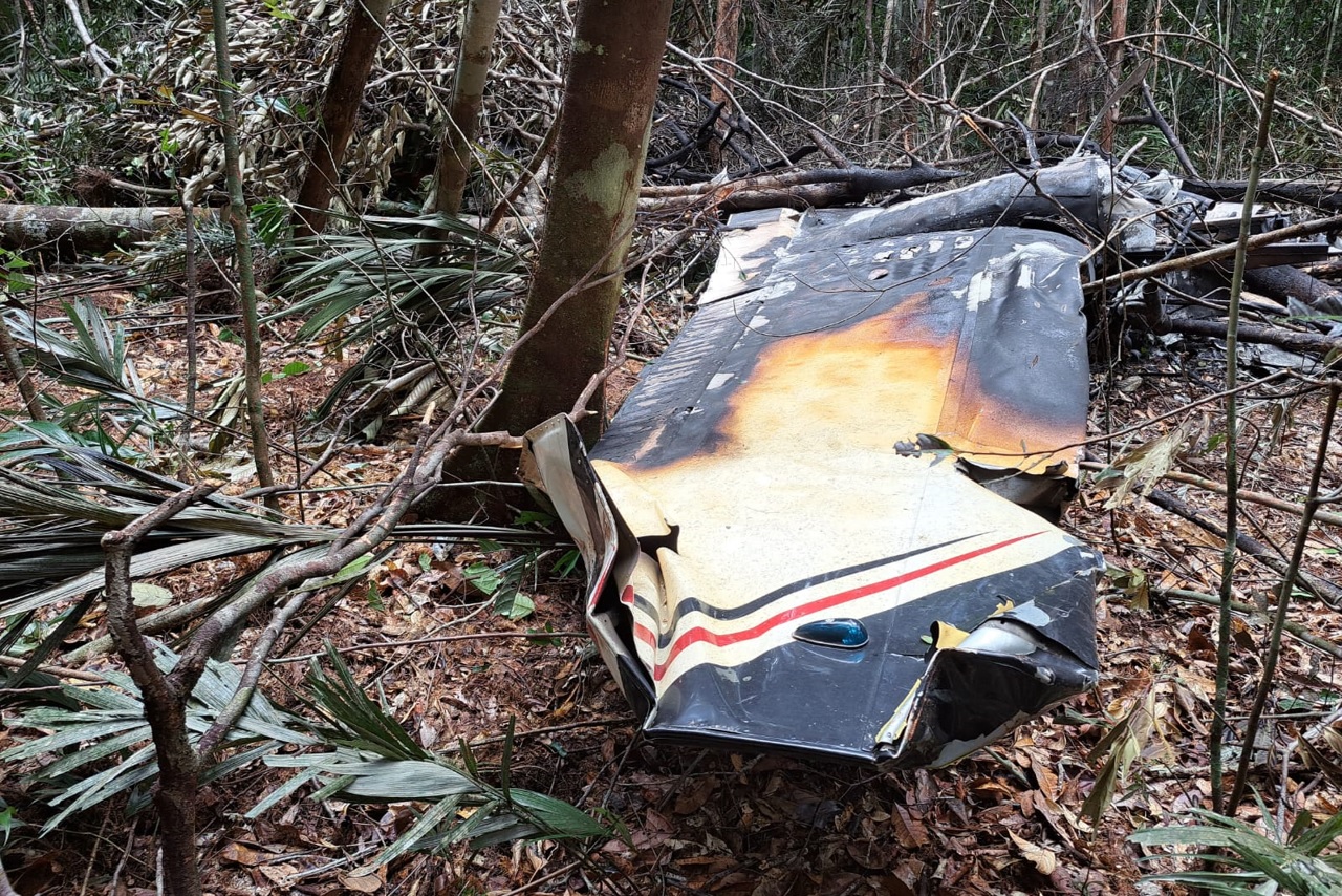 Avión derribado por la Fuerza Aérea Brasileña