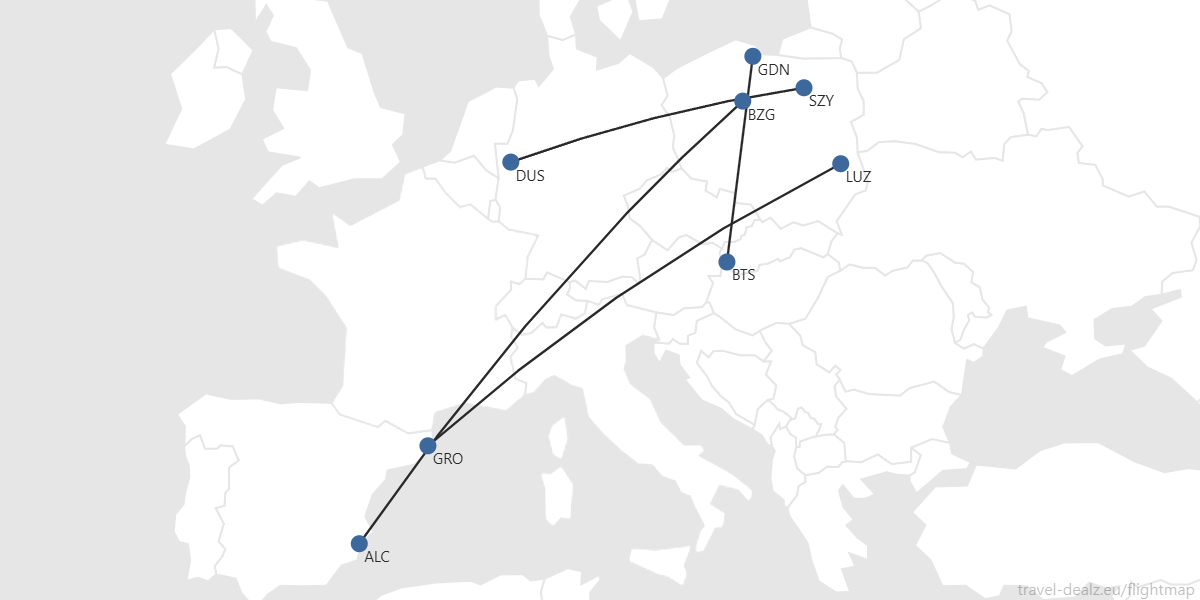 Nuevas rutas de Ryanair en Polonia