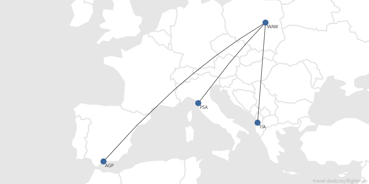 Nuevas rutas de Ryanair en Polonia