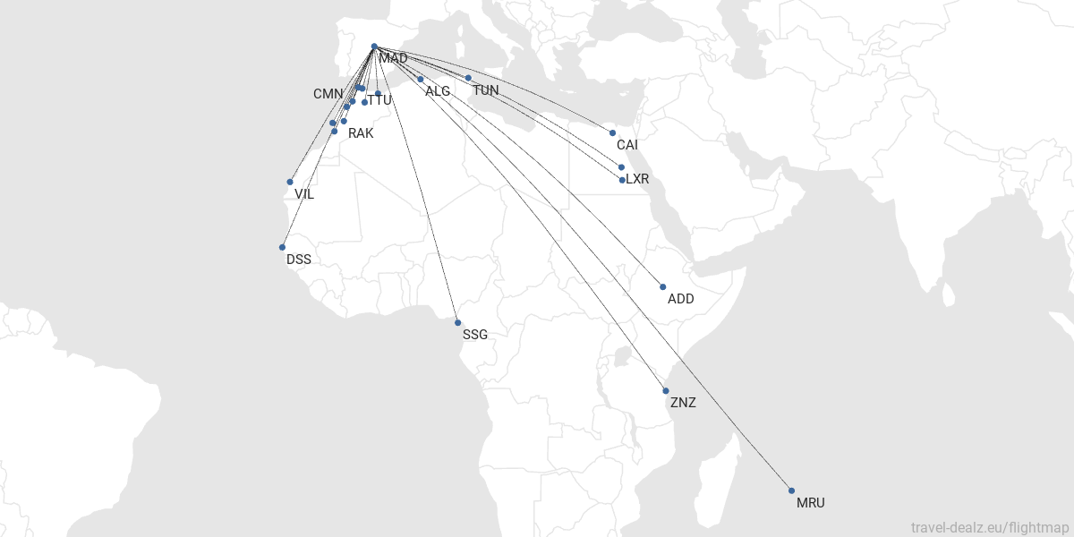 Rutas de MAD - Africa