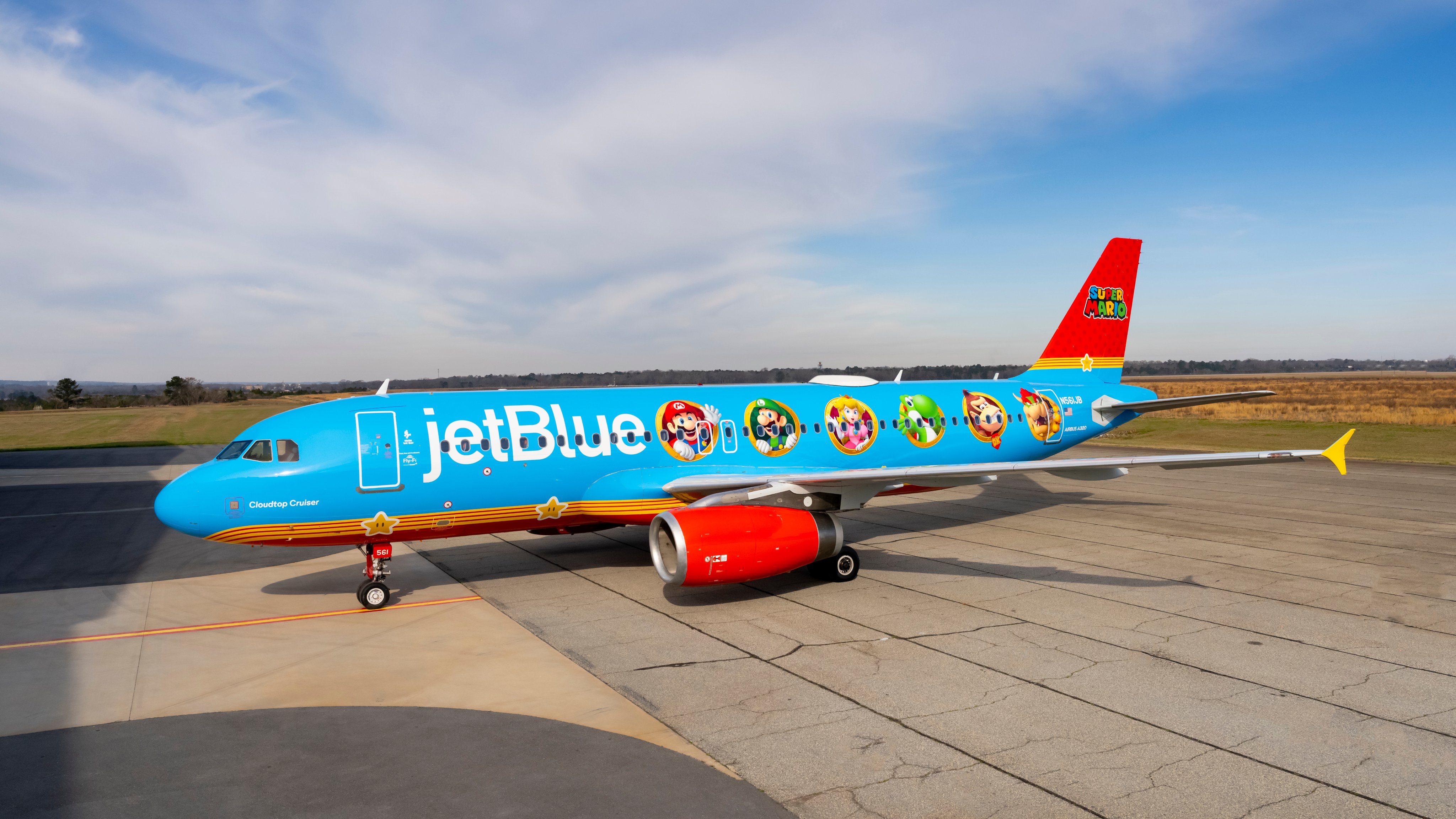 Livery nintendo super mario jetblue