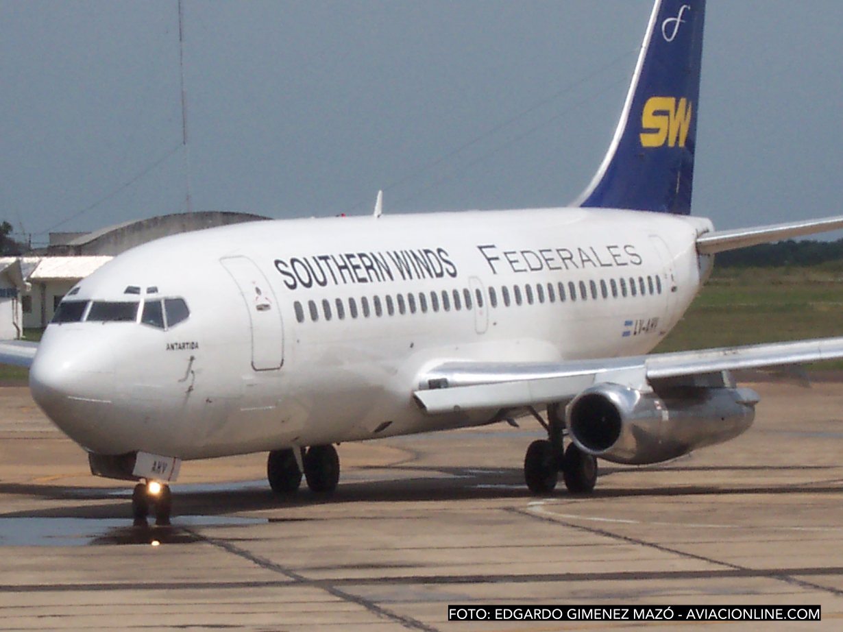 Último vuelo de Southern Winds en Resistencia - 28FEB2005