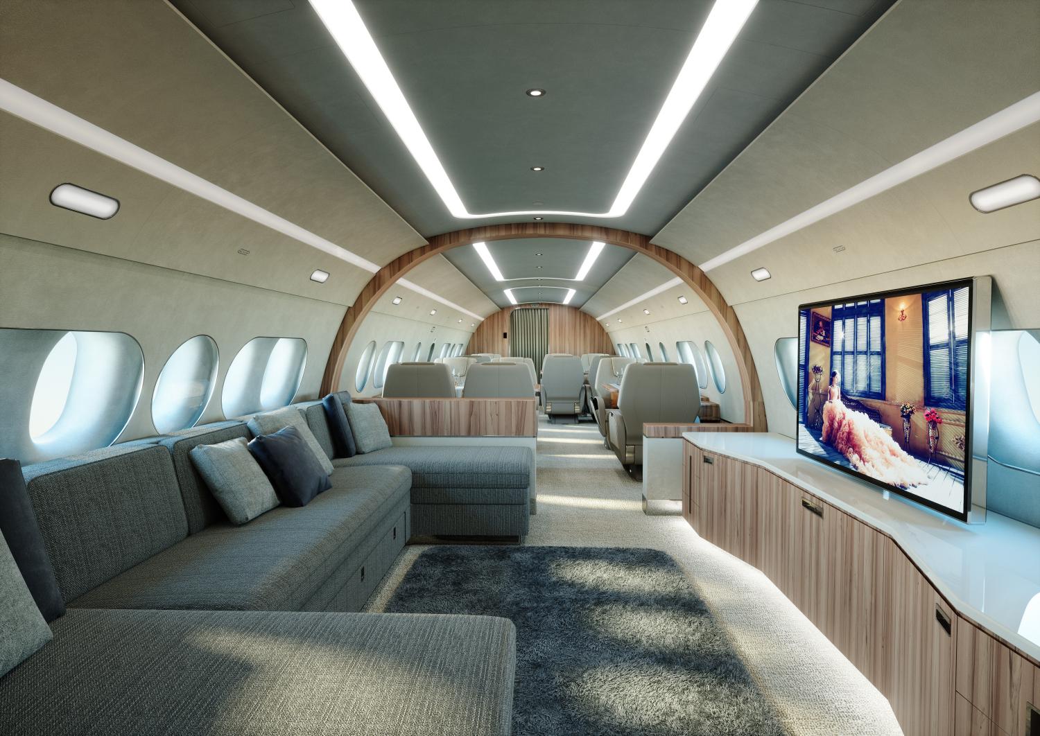 Airbus A220 ACJ TwoTwenty Comlux - Cabina