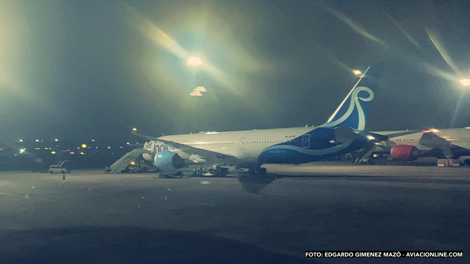 Boeing 787-9 de Norse Atlantic con los colores de IndiGo en Nueva Delhi, 31MAY2025