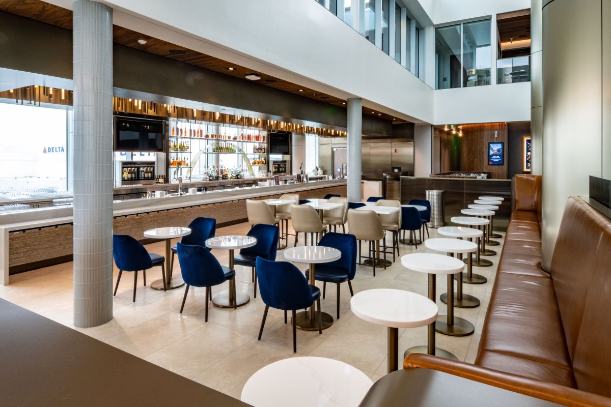 Delta One lounge Seattle Tacoma