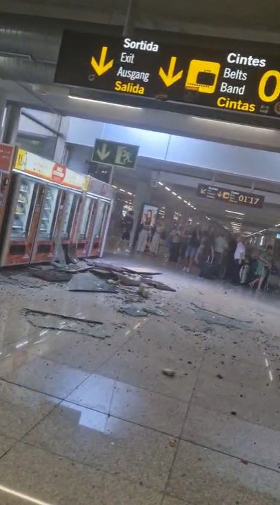 Derrumbe aeropuerto Mallorca