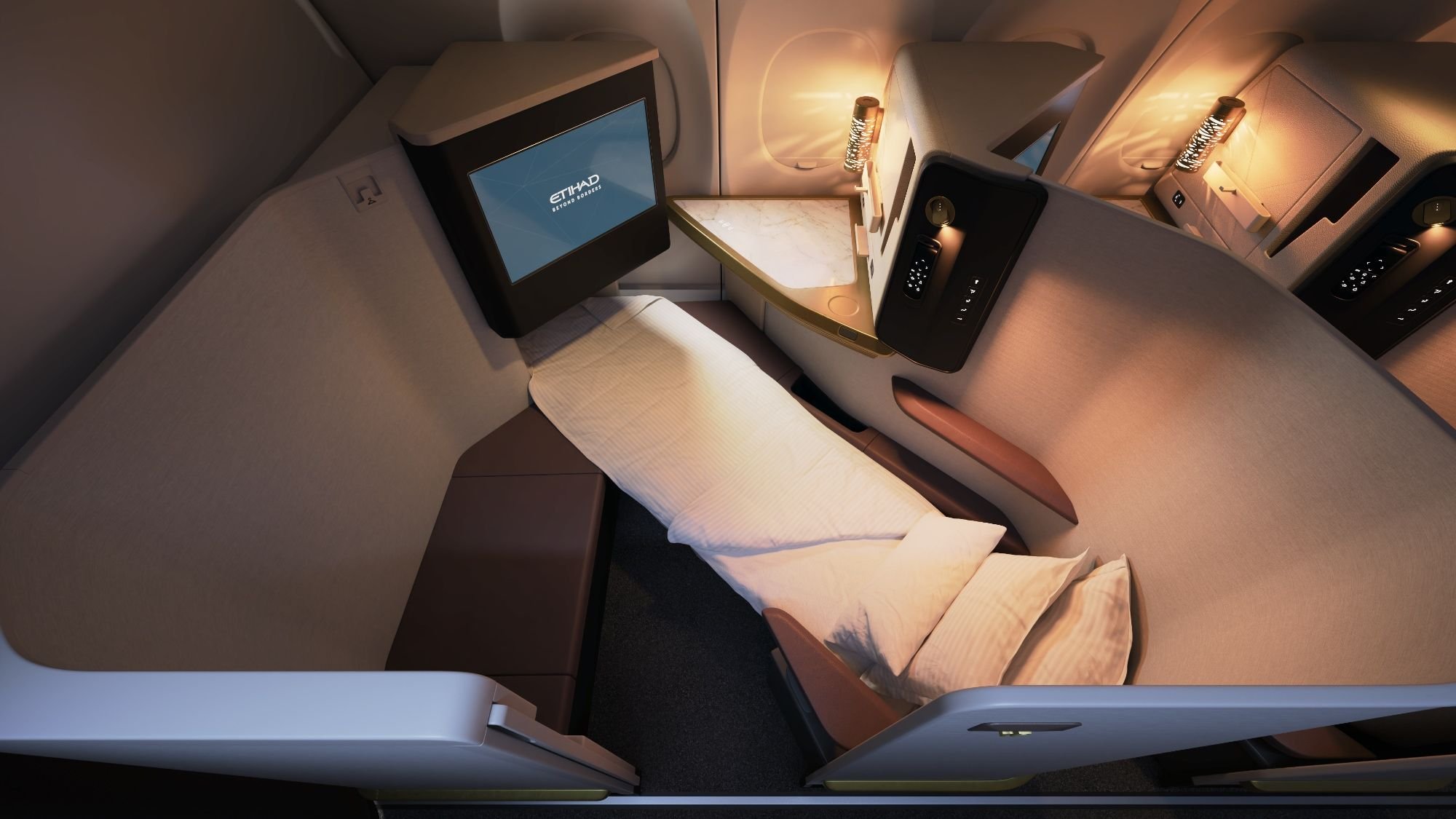Primera clase de los A321LR de Etihad Airways