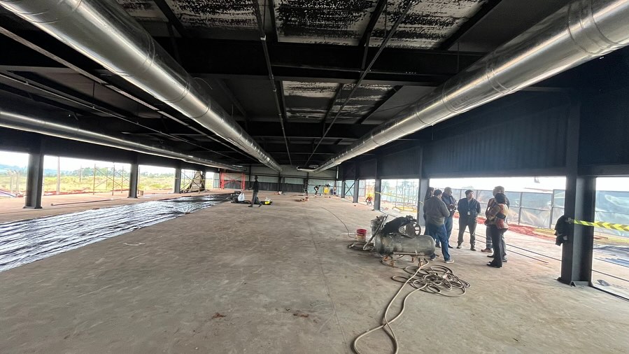 Terminal provisoria del aeropuerto de Encarnación, Paraguay - Julio 2025 (Foto: SENATUR)