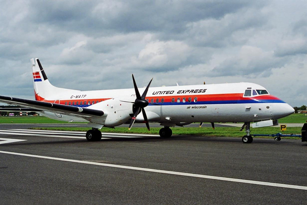 BAe ATP - United Express (Air Wisconsin) - Foto: Steve Fitzgerald - Wikimedia GNU Free Documentation License, Version 1.2 only