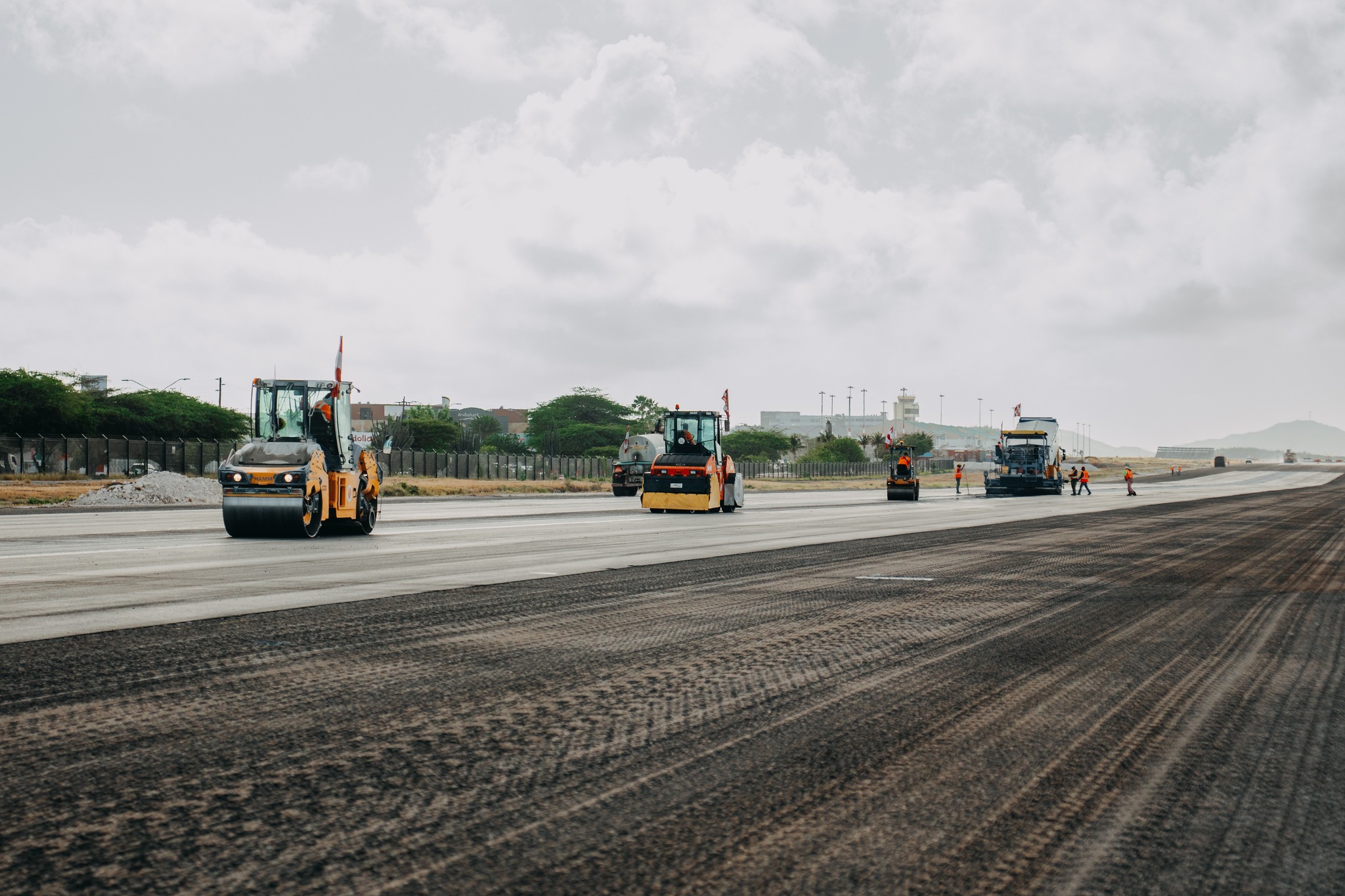 Obras en el aeropuerto de Aruba