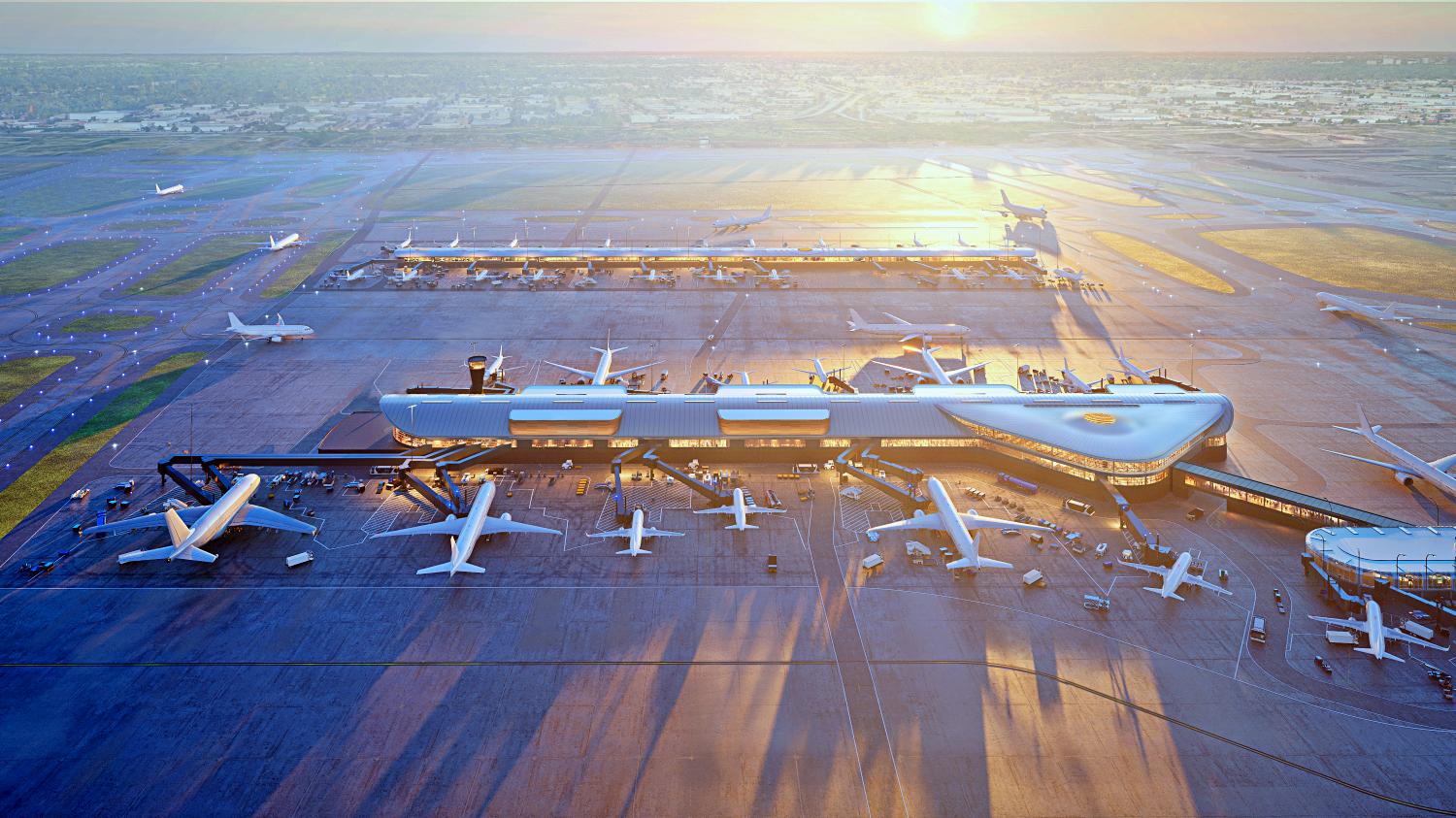 Renders del nuevo Concourse D de Chicago-O'Hare