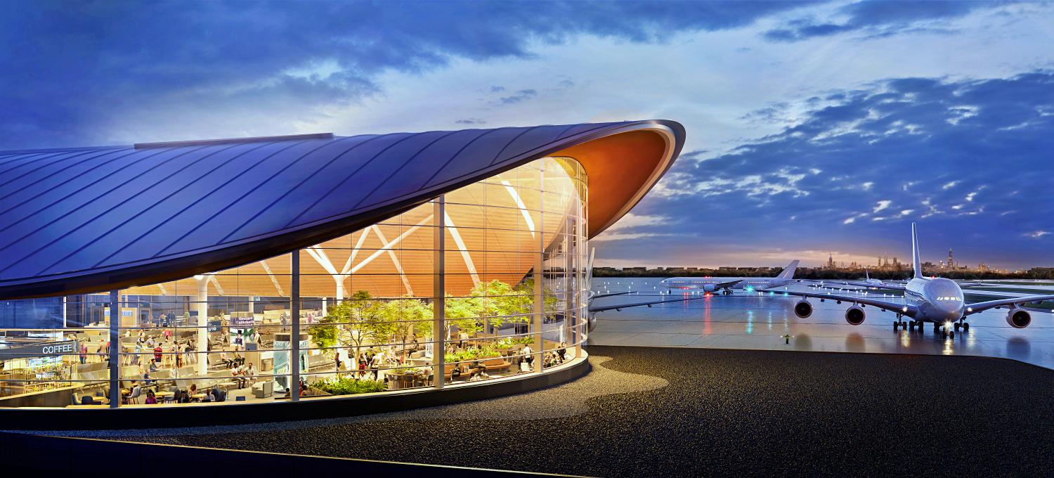 Renders del nuevo Concourse D de Chicago-O'Hare