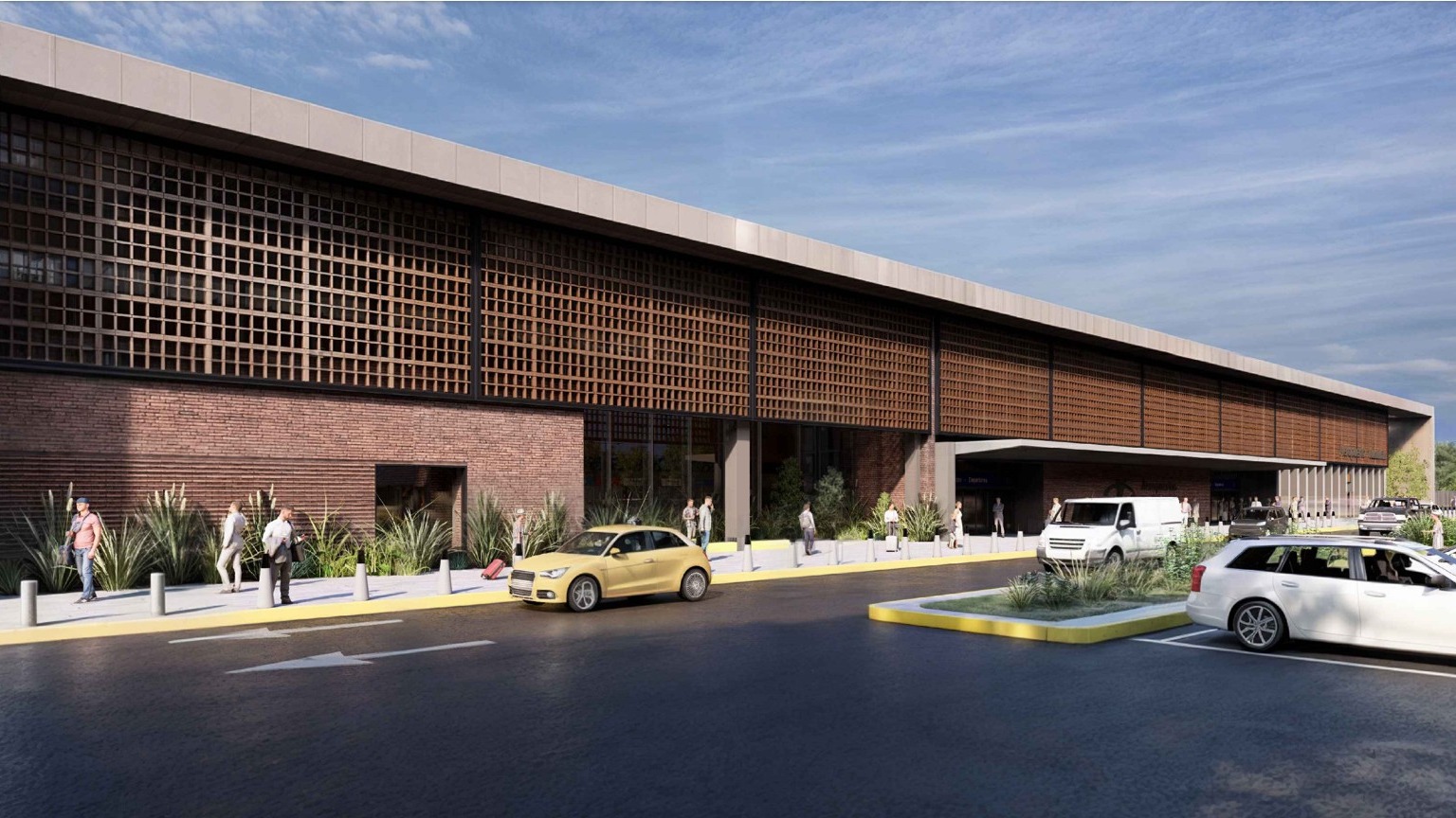 Aeropuerto de Tucumán - Render - Terminal de pasajeros - Fachada lado tierra