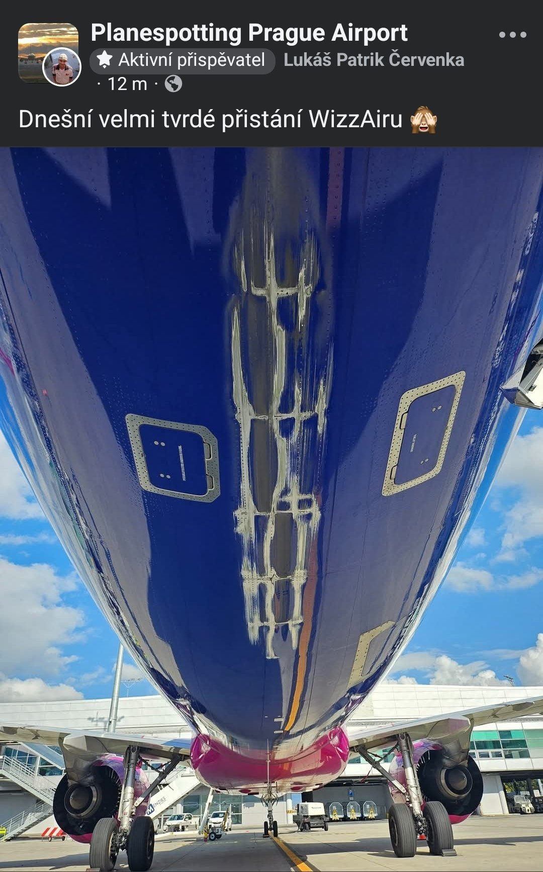 Airbus A321XLR tail strike Wizz Air Prague
