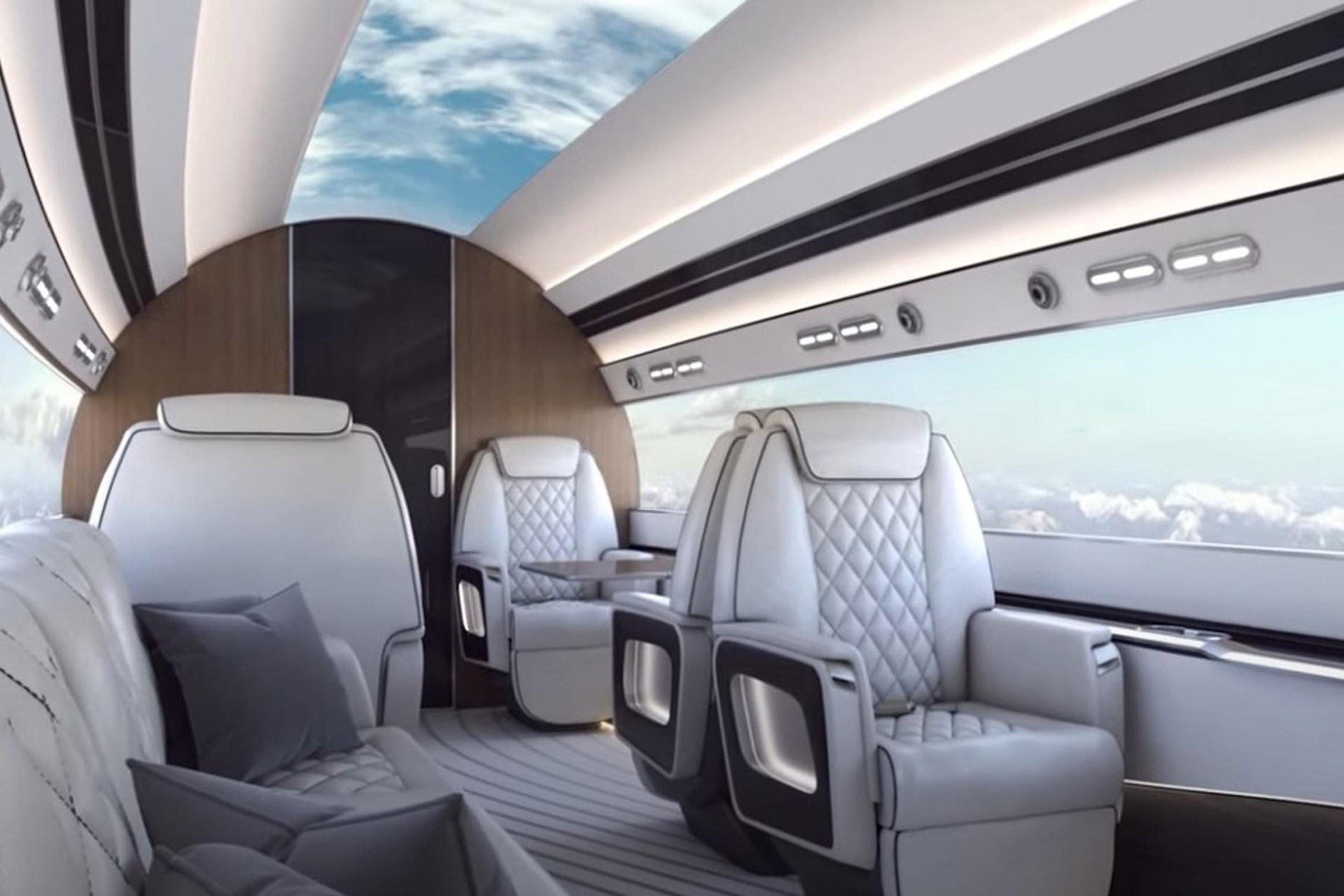 La cabina del Phantom 3500 incorpora pantallas LED de alta definición que simula no tener techos o ventanas