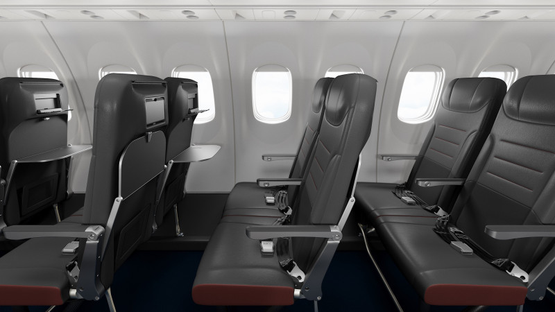 Nuevos asientos de los Dash 8-400 de Air Canada