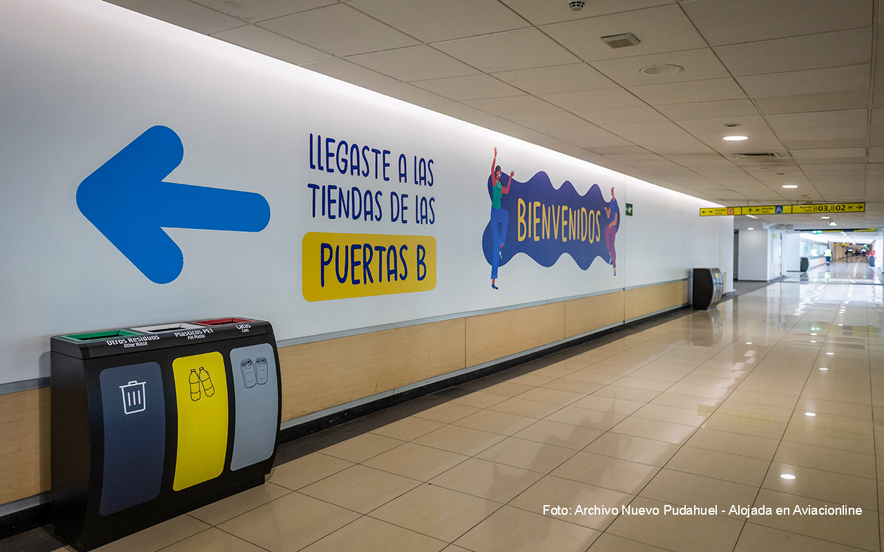 Acceso entre puentes A y B - Nuevo Pudahuel - Aeropuerto de Santiago