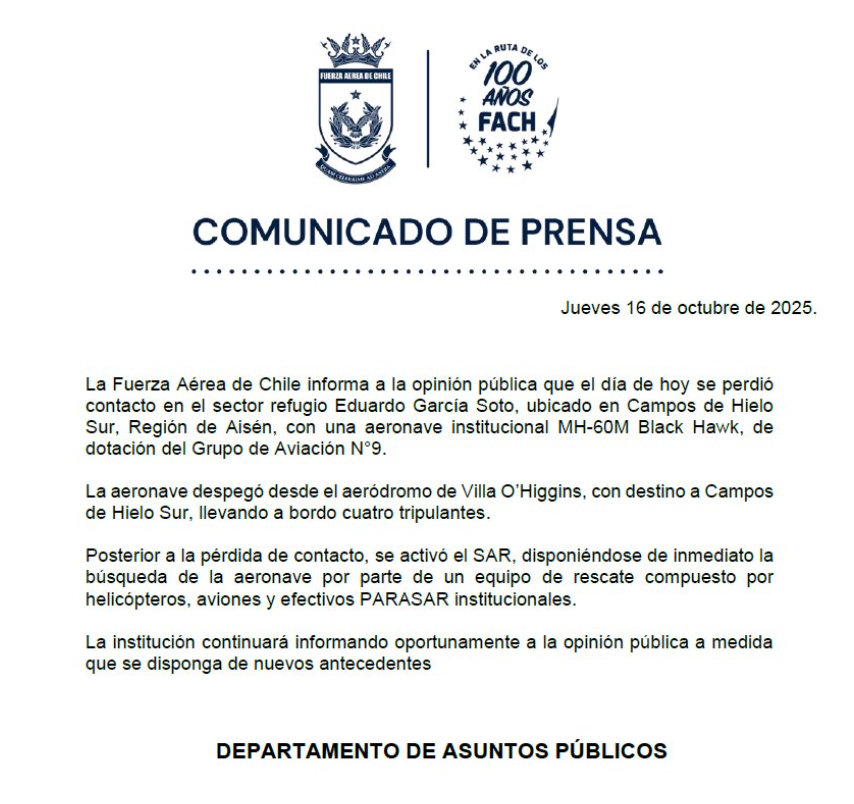 Comunicado Fach