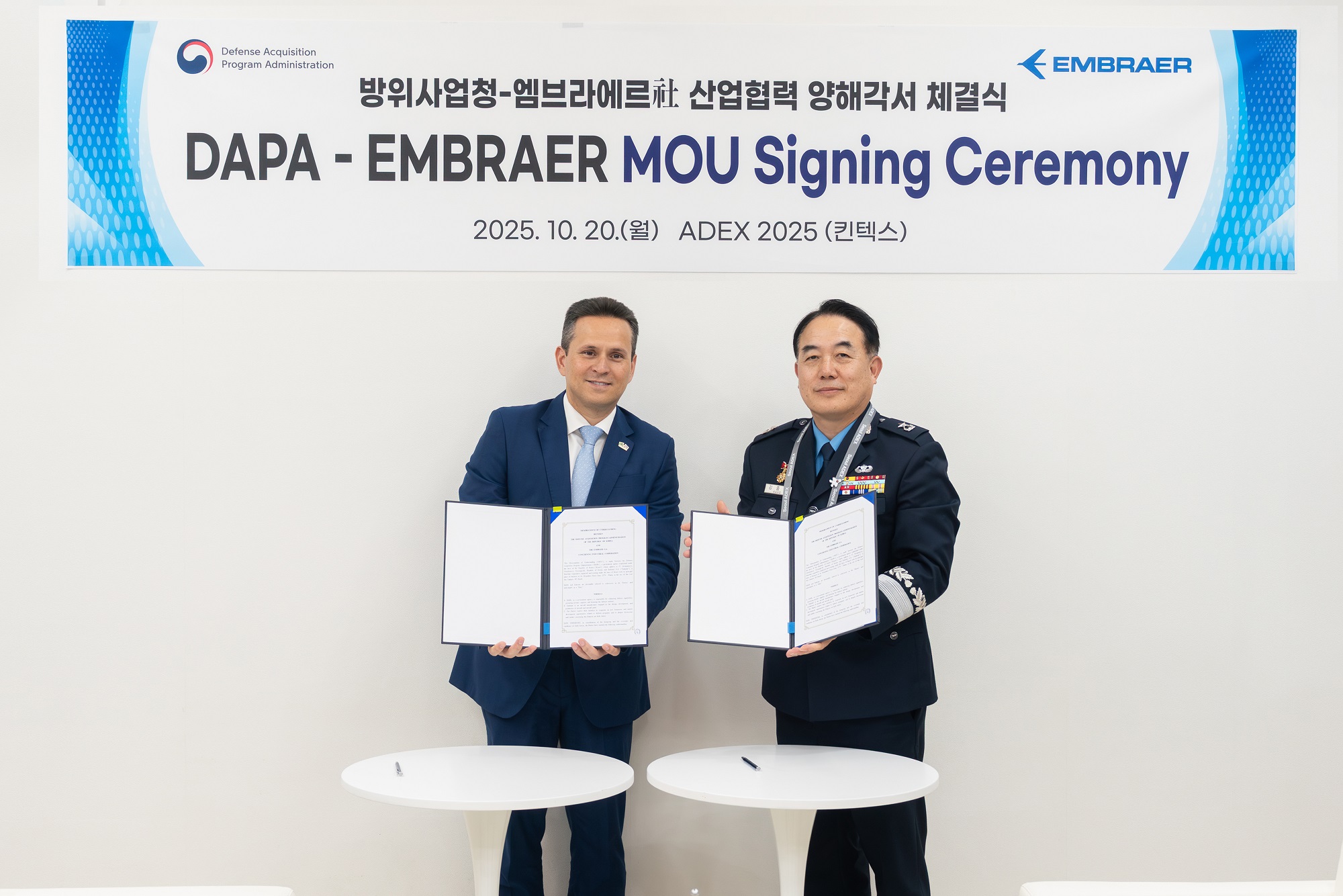 DAPA Embraer MoU