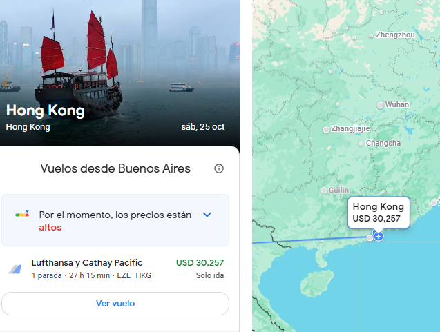 Vuelo Hong Kong