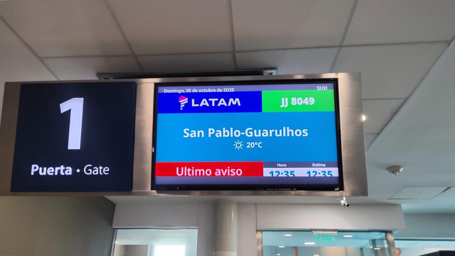 Vuelo inaugural de LATAM Airlines - Córdoba / Sao Paulo - 26OCT2025